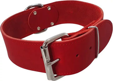 Nobby Hundehalsband aus Leder Rot Größe XL – Bild 1 von 2