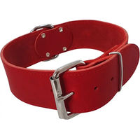 Produktbild von Nobby Hundehalsband aus Leder Rot Größe XL