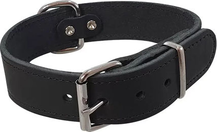 Nobby Hundehalsband aus Leder Schwarz Größe L 30 mm Breite – Bild 1 von 2