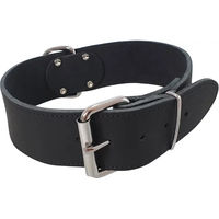 Produktbild von Nobby Hundehalsband aus Leder Schwarz Größe XL