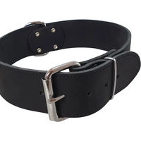 Produktbild von Nobby Hundehalsband aus Leder Schwarz Größe XXL