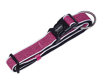Nobby Hundehalsband Cayo aus Nylon in Rosa Grösse L 50-65 cm – Bild 1 von 4