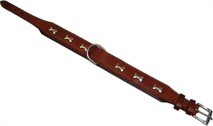 Nobby Hundehalsband Cerro aus Leder in Braun 40 cm – Bild 1 von 2