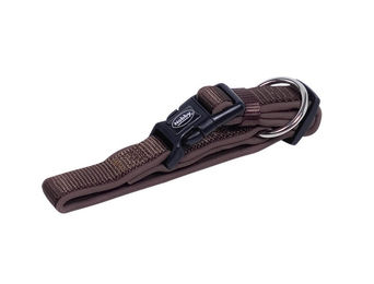 Nobby Hundehalsband Classic Preno aus Nylon braun Größe L 45-65 cm – Bild 1 von 2