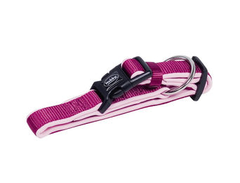 Nobby Hundehalsband Classic Preno aus Nylon in Rosa/Rot Grösse L 20-30 cm – Bild 1 von 2