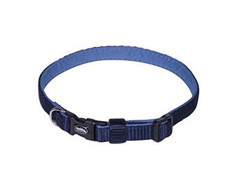Nobby Hundehalsband Classic Preno Mini aus Nylon Blau Grösse L 20-35 cm für Welpen – Bild 1 von 3