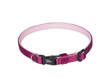 Nobby Hundehalsband Classic Preno Mini für Welpen aus Nylon in Himbeere Rosa Rot L 13-20 cm – Bild 1 von 2