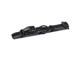 Produktbild von Nobby Hundehalsband Classic Reflect Soft Nylon Schwarz Grau Größe L 50/65 cm