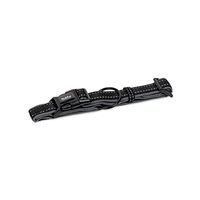 Produktbild von Nobby Hundehalsband Classic Reflect Soft Nylon Schwarz Grau Größe L 50/65 cm