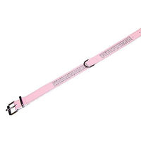 Produktbild von Nobby Hundehalsband Crystal dreireihig aus Kunstleder rosa weiß 52 cm - 1 Stk.