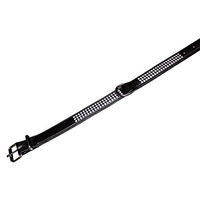 Produktbild von Nobby Hundehalsband Crystal dreireihig aus Kunstleder schwarz 47 cm - 1 Stk.