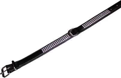 Produktbild von Nobby Hundehalsband Crystal dreireihig schwarz aus Kunstleder 52 cm - 1 Stk.
