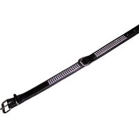 Produktbild von Nobby Hundehalsband Crystal dreireihig schwarz aus Kunstleder 52 cm - 1 Stk.