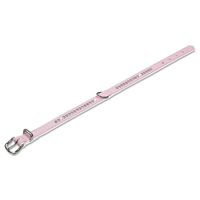 Produktbild von Nobby Hundehalsband Crystal einreihig aus Kunstleder rosa/weiß 37 cm