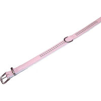 Produktbild von Nobby Hundehalsband Crystal zweireihig aus Kunstleder rosa/weiß 42 cm - 1 Stk.
