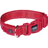 Produktbild von Nobby Hundehalsband Flash Mesh rot mit 3 Leuchtmodi Größe S-M
