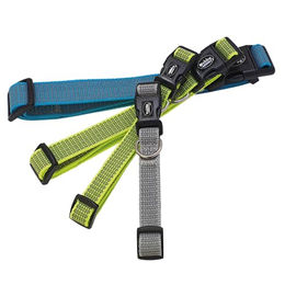 Nobby Hundehalsband Full Reflect aus Nylon in Grau Größe L-XL – Bild 1 von 2