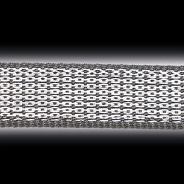 Nobby Hundehalsband Full Reflect aus Nylon in Grau Größe M-L mit Reflektoren – Bild 1 von 2