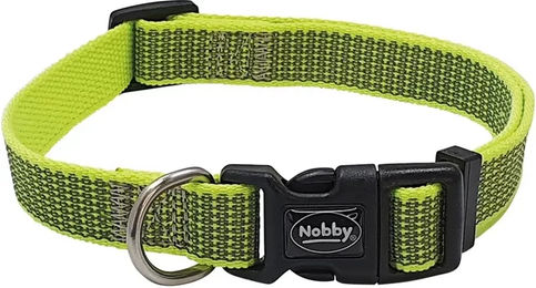 Nobby Hundehalsband Full Reflect Gelb aus Nylon Größe L-XL Breite 25 mm – Bild 1 von 2
