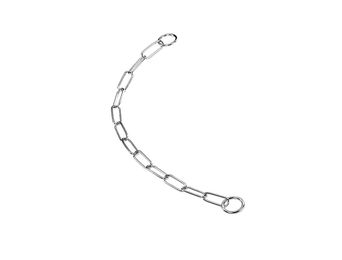 Produktbild von Nobby Hundehalsband Kette aus Metall in Silber mit großen Gliedern 60 cm