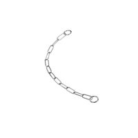 Produktbild von Nobby Hundehalsband Kette aus Metall in Silber mit großen Gliedern 60 cm
