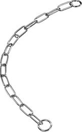 Produktbild von Nobby Hundehalsband Kette mit großen Maschen aus Metall in Silber Größe L