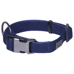 Nobby Hundehalsband Linen Deluxe Blau Nylon 23-30 cm – Bild 1 von 3