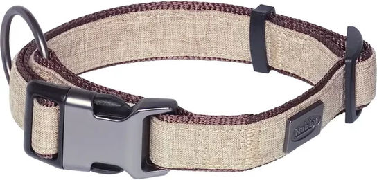 Nobby Hundehalsband Linen Deluxe Braun 45-65 cm - 1 Stk. – Bild 1 von 4