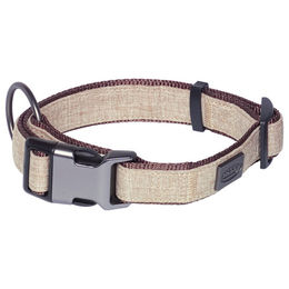 Nobby Hundehalsband Linen Deluxe Braun Nylon 40-55 cm - 1 Stk. – Bild 1 von 4