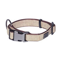Produktbild von Nobby Hundehalsband Linen Deluxe Braun Nylon Grösse L 28-40 cm
