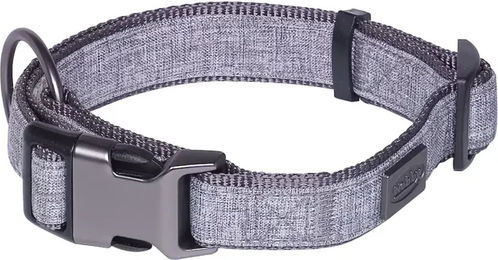 Nobby Hundehalsband Linen Deluxe Grau 45-65 cm - 1 Stk. – Bild 1 von 4