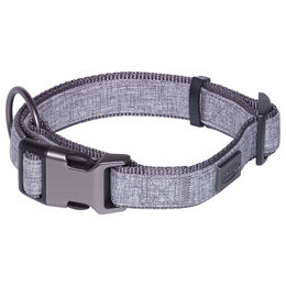 Nobby Hundehalsband Linen Deluxe Grau Nylon Größe L 28-40 cm – Bild 1 von 3