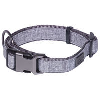 Produktbild von Nobby Hundehalsband Linen Deluxe Grau Nylon Größe L 28-40 cm