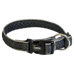 Nobby Hundehalsband Mesh Air Grau Nylon Größe L-XL Breite 32 mm Länge 50-65 cm – Bild 1 von 3