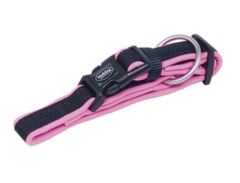 Nobby Hundehalsband Mesh Preno aus Nylon in Rosa Grösse L 20-30 cm – Bild 1 von 3