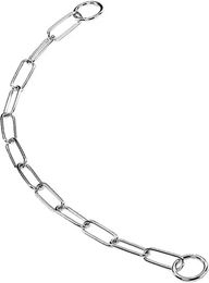 Produktbild von Nobby Hundehalsband Metall Kette mit großen Maschen Silber S/M