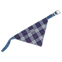 Nobby Hundehalsband mit Bandana aus Baumwolle Blau Länge 42 cm - 1 Stk. – Bild 1 von 2