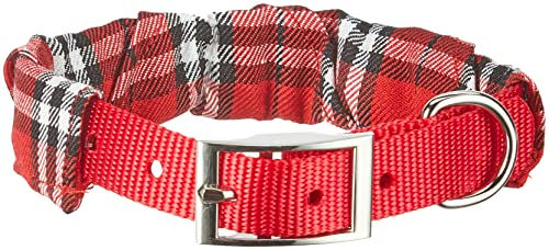 Nobby Hundehalsband mit Bandana aus Baumwolle Rot Größe L 42 cm – Bild 1 von 4