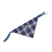 Produktbild von Nobby Hundehalsband mit Bandana aus Nylon in Blau Größe L 35 cm