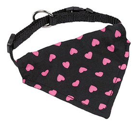 Nobby Hundehalsband mit Tuch Rosa Nylon Größe L 20-30 cm – Bild 1 von 2