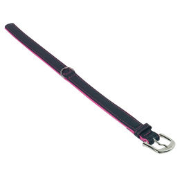 Produktbild von Nobby Hundehalsband Pacific aus Leder in Schwarz oder Rosa, Länge 47 cm - 1 Stk.