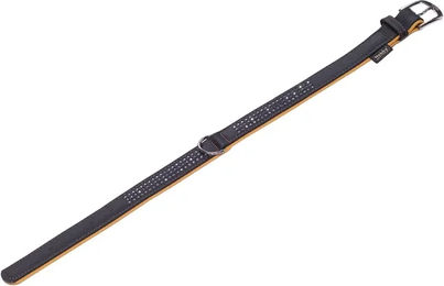 Produktbild von Nobby Hundehalsband Pacific Deluxe dreireihig aus Leder orange Größe L 50-58cm - 1 Stk.