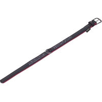 Produktbild von Nobby Hundehalsband Pacific Deluxe dreireihig aus Leder rot Größe L 60cm