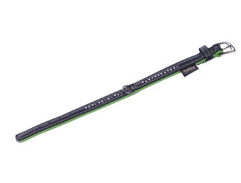 Produktbild von Nobby Hundehalsband Pacific Deluxe Leder grün Größe L 32cm - 1 Stk.