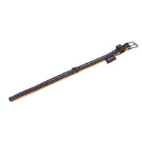 Produktbild von Nobby Hundehalsband Pacific Deluxe Leder orange Größe L 32cm - 1 Stk.