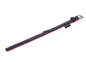 Produktbild von Nobby Hundehalsband Pacific Deluxe Leder Rot Größe L 27cm