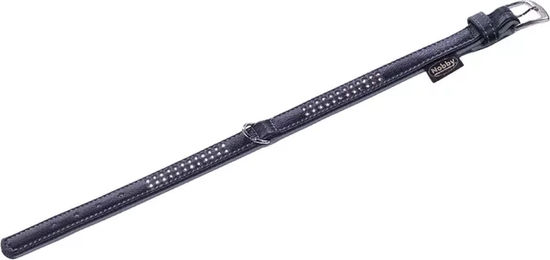 Produktbild von Nobby Hundehalsband Pacific Deluxe zweireihig grau Leder Größe L - 1 Stk.