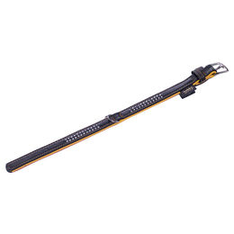 Produktbild von Nobby Hundehalsband Pacific Deluxe zweireihig Leder Orange Größe L - 1 Stk.