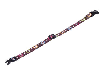 Produktbild von Nobby Hundehalsband Paw Nylon für Welpen und kleine Hunde Grösse L 20-35 cm