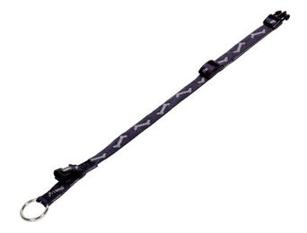 Produktbild von Nobby Hundehalsband Soft Bone aus Nylon in Grau Schwarz Länge 50-65 cm Breite 25 mm